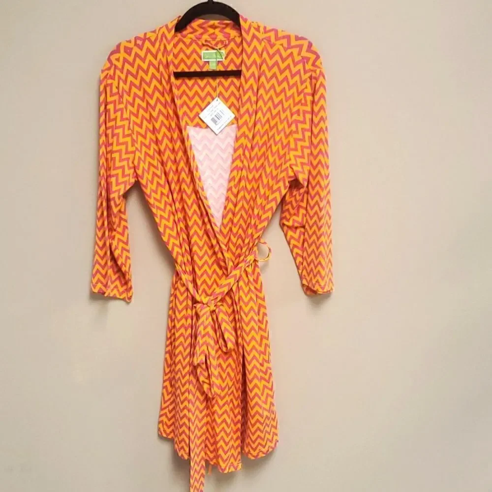 ‎VERA BRADLEY Knit Robe Ziggy Zags - Size L/XL
